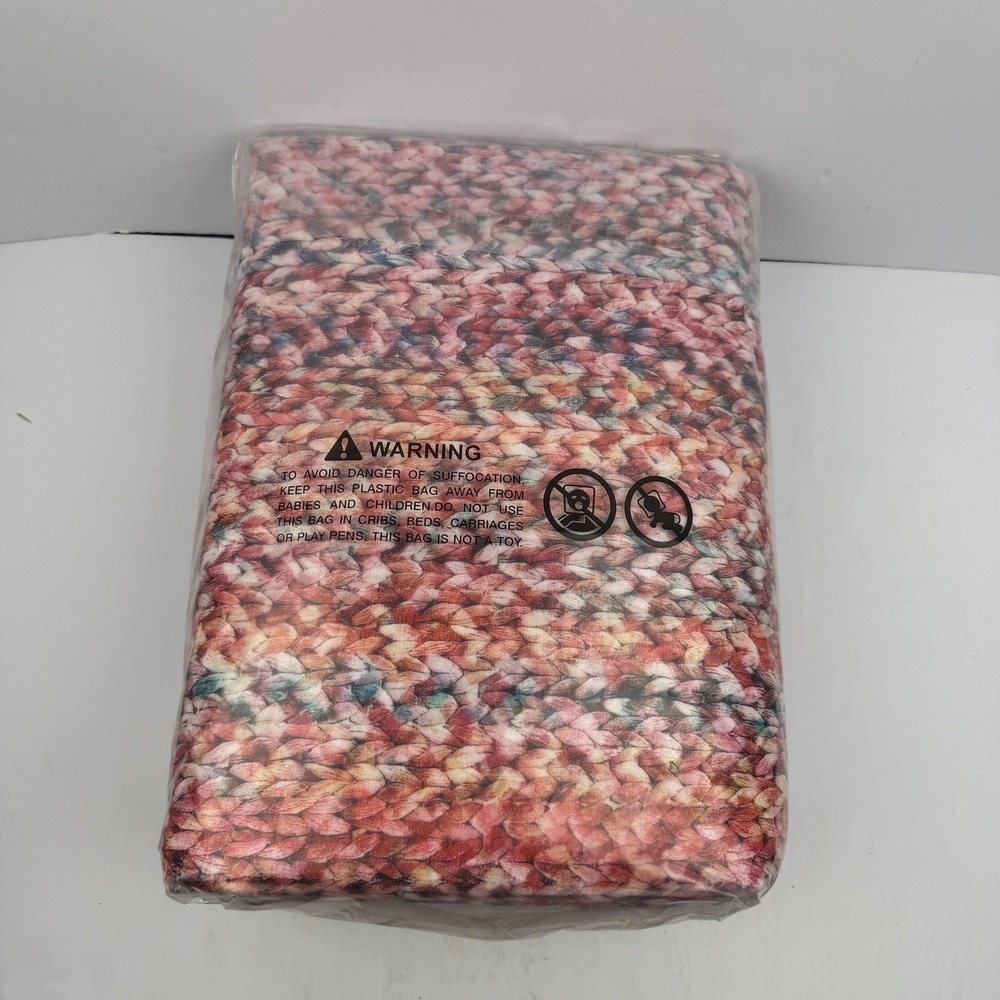 Machine Washable Area Rug 5x7 Multicolor Braided Non-Slip Stain Resistant - Picture 4 of 4